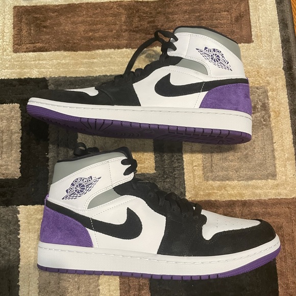 jordan 3 purple and white